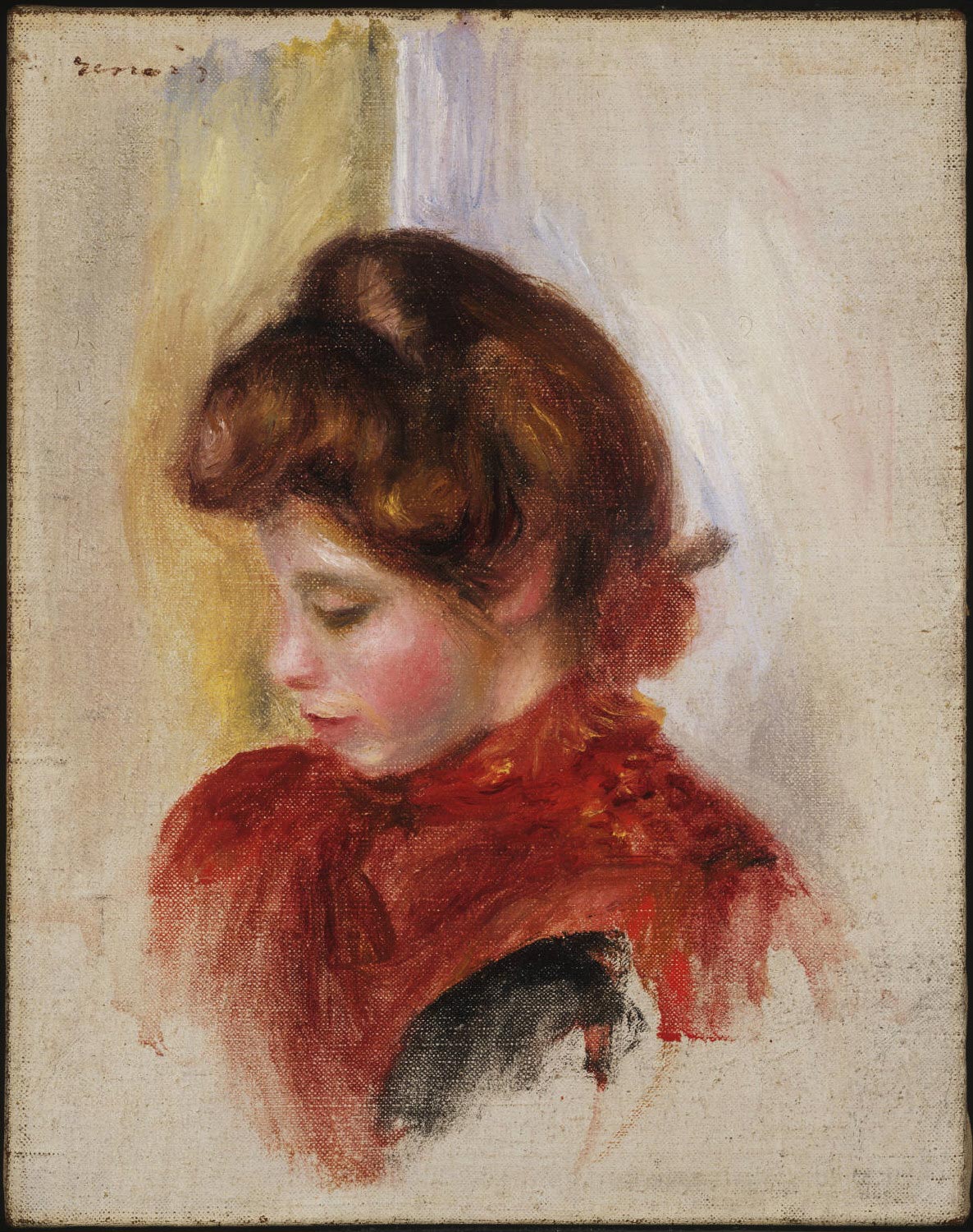Girl in a Red Scarf 1884